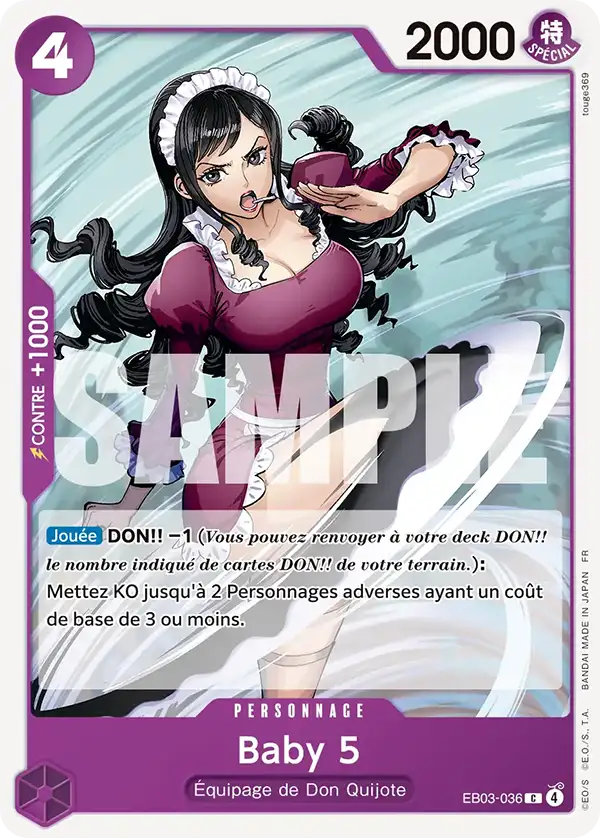 EB03-036 - Baby 5 — Carte One Piece Heroines Edition 036