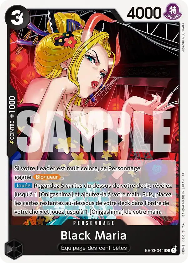 EB03-044 - Black Maria — Carte One Piece Heroines Edition 044
