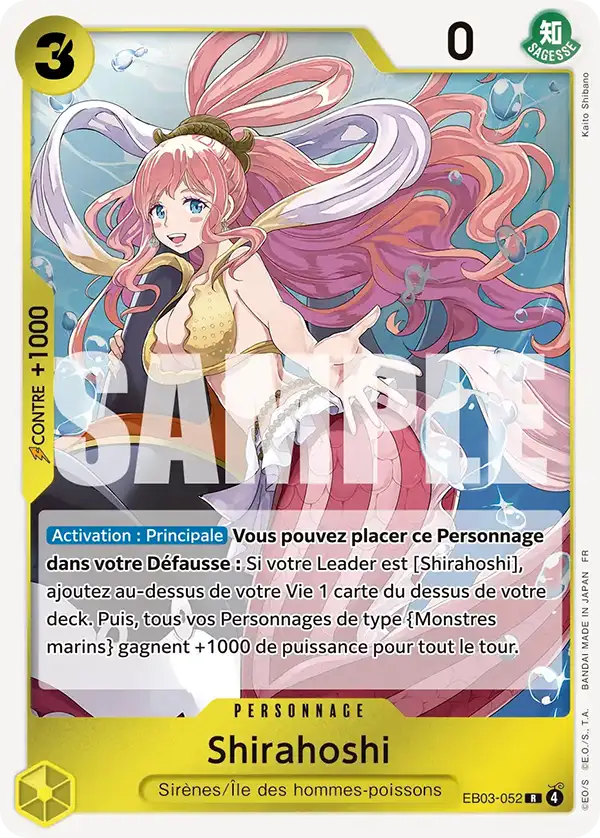 EB03-052 - Shirahoshi — Carte One Piece Heroines Edition 052