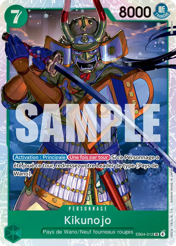 EB04-012 - Kikunojo — Carte One Piece Les Sept de la Mer d'Azur 012