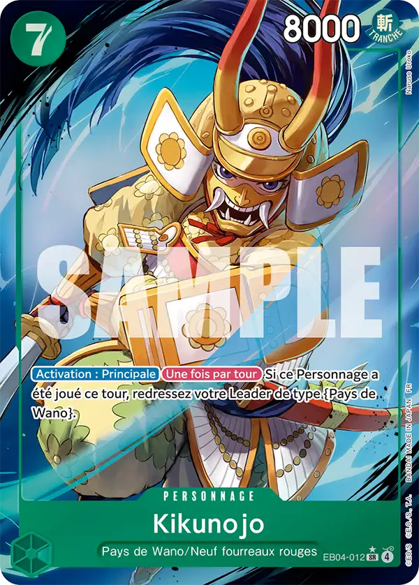 EB04-012 - Kikunojo V2 — Carte One Piece Les Sept de la Mer d'Azur 012
