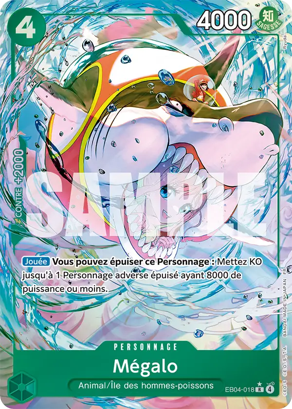 EB04-018 - Mégalo V2 — Carte One Piece Les Sept de la Mer d'Azur 018
