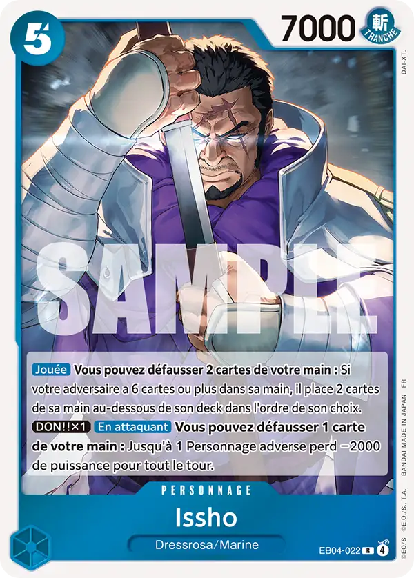 EB04-022 - Issho — Carte One Piece Les Sept de la Mer d'Azur 022