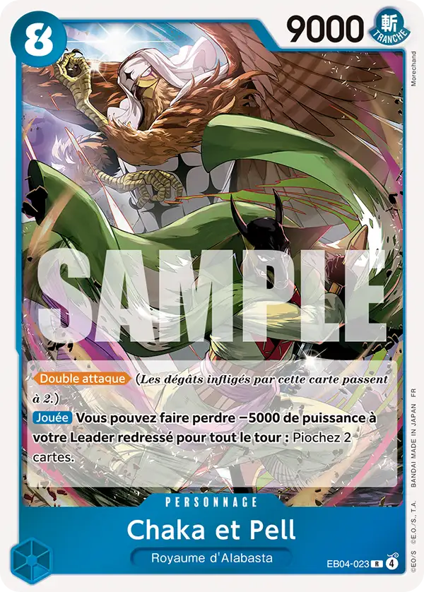 EB04-023 - Chaka et Pell — Carte One Piece Les Sept de la Mer d'Azur 023