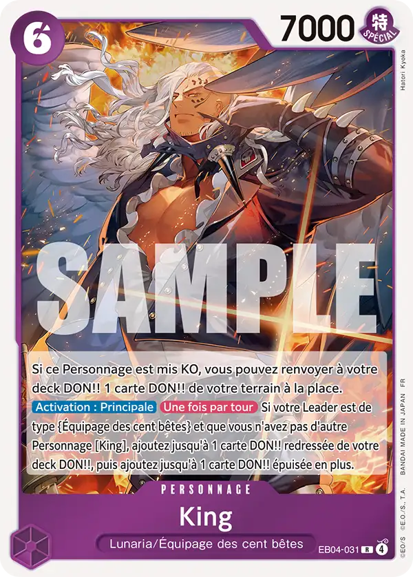 EB04-031 - King — Carte One Piece Les Sept de la Mer d'Azur 031