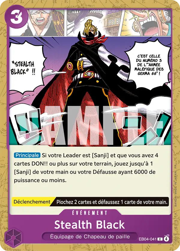 EB04-041 - Stealth Black — Carte One Piece Les Sept de la Mer d'Azur 041