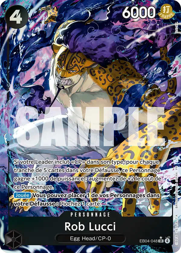EB04-048 - Rob Lucci V2 — Carte One Piece Aventure sur l'Île de Dieu 048