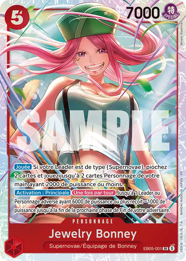 EB05-001 - Jewelry Bonney - Carte One Piece Heroines Edition Vol.2 001