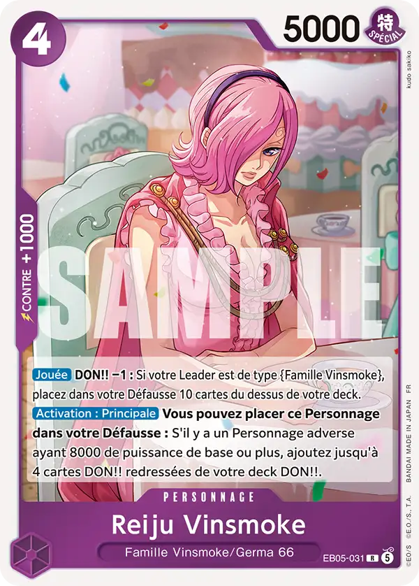 EB05-031 - Reiju Vinsmoke - Carte One Piece Heroines Edition Vol.2 031