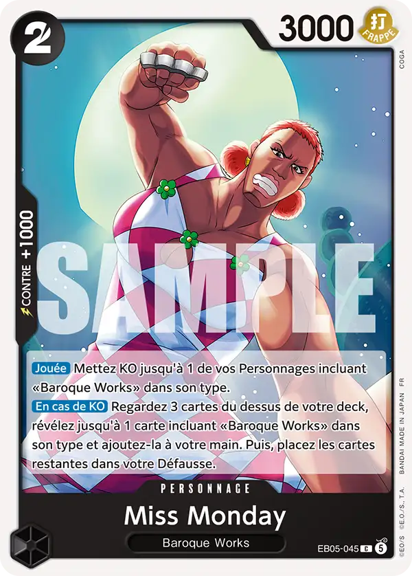EB05-045 - Miss Monday - Carte One Piece Heroines Edition Vol.2 045