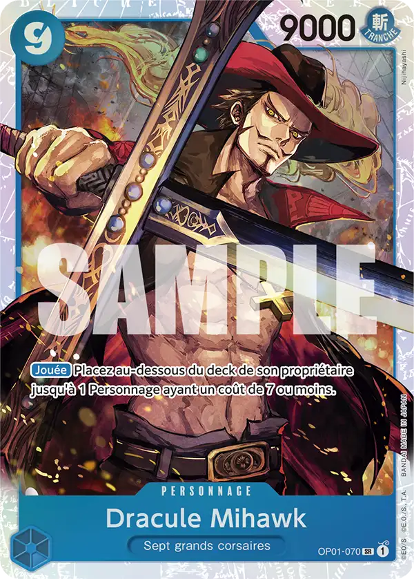 OP01-070 - Dracule Mihawk — Carte One Piece Premium Booster — The Best 070