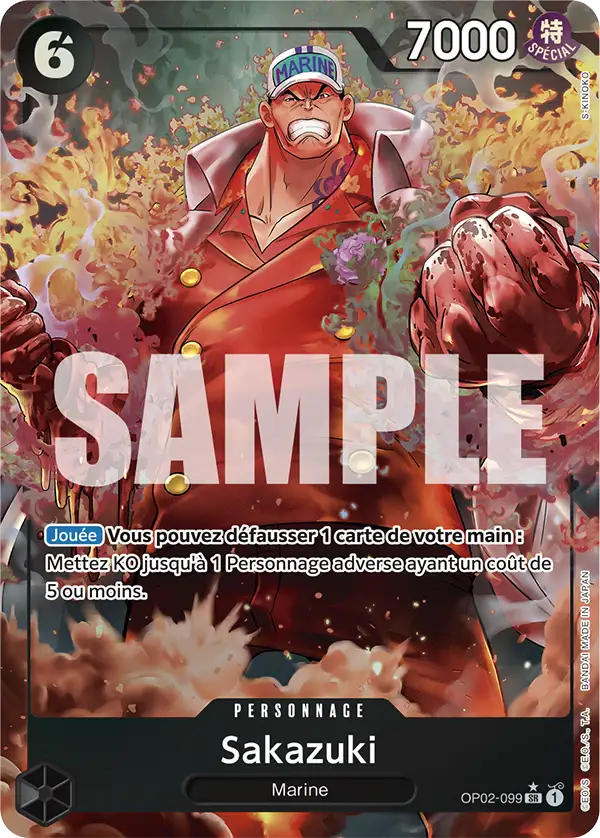 OP02-099 - Sakazuki V2 — Carte One Piece Premium Booster — The Best 099