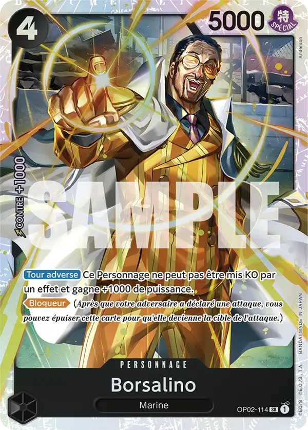 OP02-114 - Borsalino — Carte One Piece Premium Booster — The Best 114