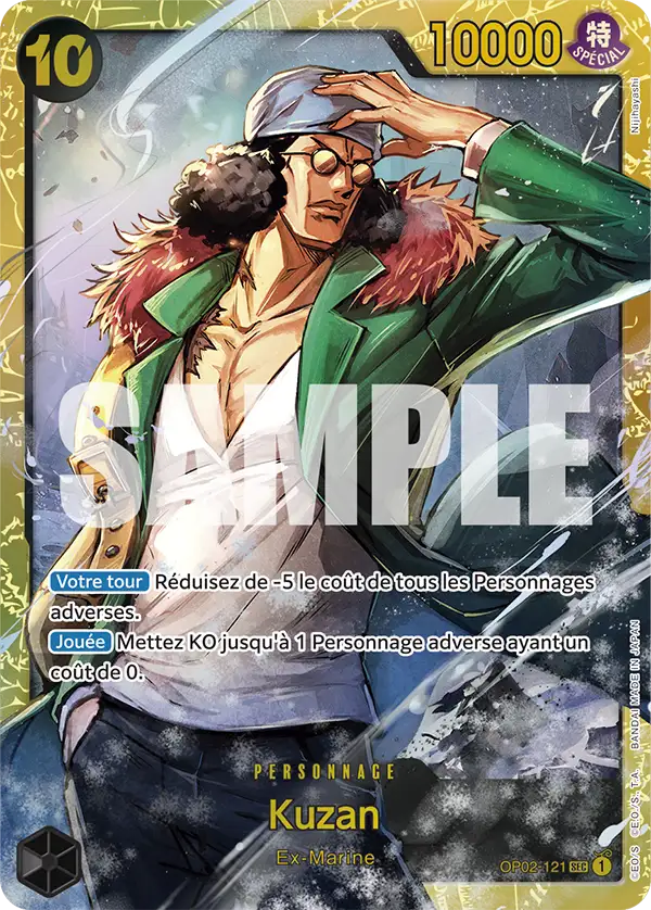 OP02-121 - Kuzan — Carte One Piece Premium Booster — The Best 121