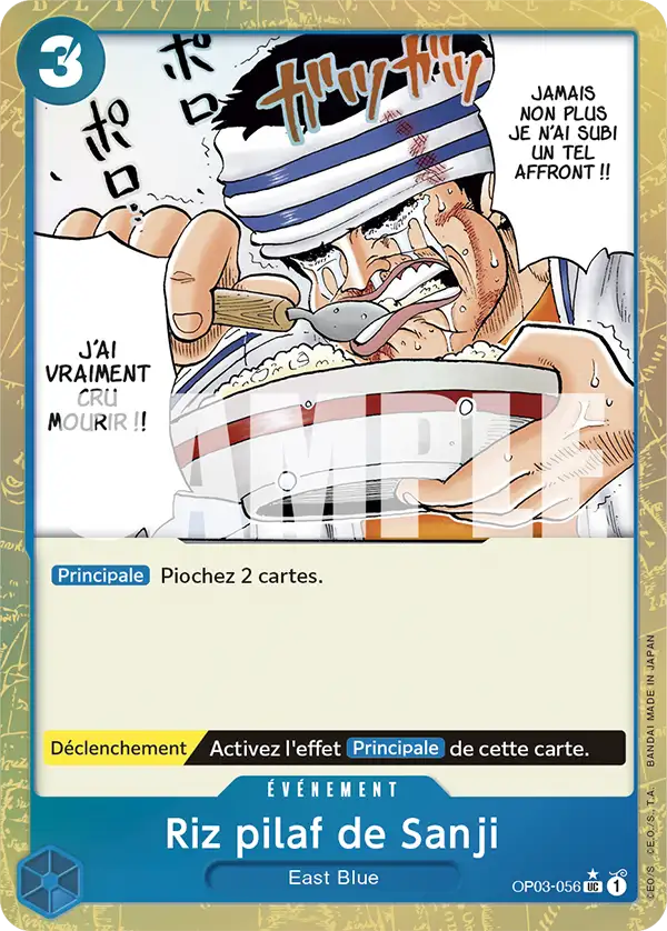 OP03-056 - Riz pilaf de Sanji V3 — Carte One Piece Premium Booster — The Best 056