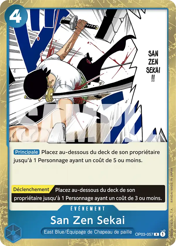 OP03-057 - San Zen Sekai — Carte One Piece Premium Booster — The Best 057