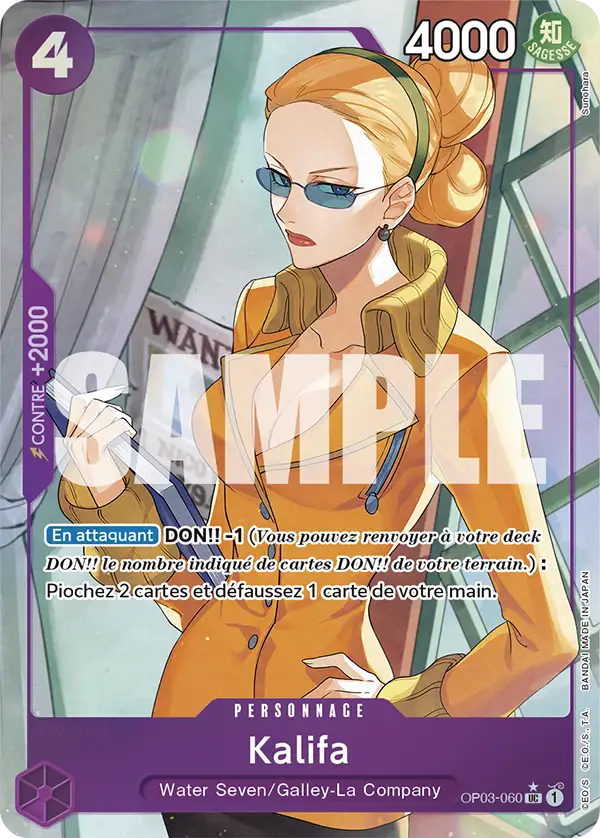 OP03-060 - Kalifa V3 — Carte One Piece Premium Booster — The Best 060
