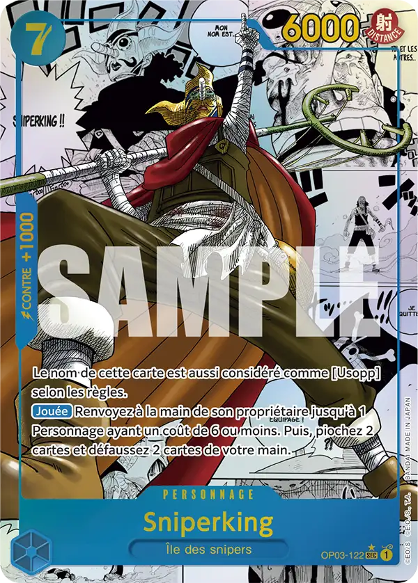 OP03-122 - Sniperking (Manga) — Carte One Piece Premium Booster — The Best 122