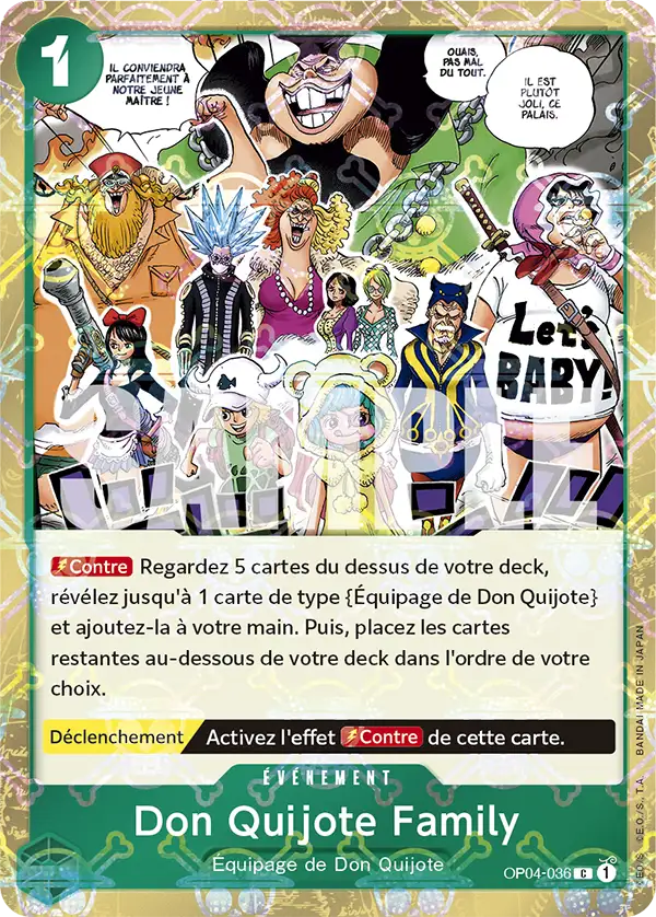 OP04-036 - Don Quijote Family V2 — Carte One Piece Premium Booster — The Best 036