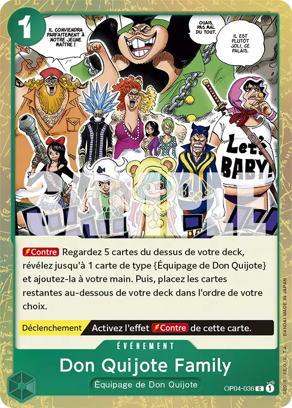 OP04-036 - Don Quijote Family V3 — Carte One Piece Premium Booster — The Best 036