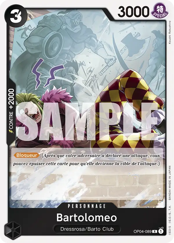 OP04-089 - Bartolomeo — Carte One Piece Premium Booster — The Best 089