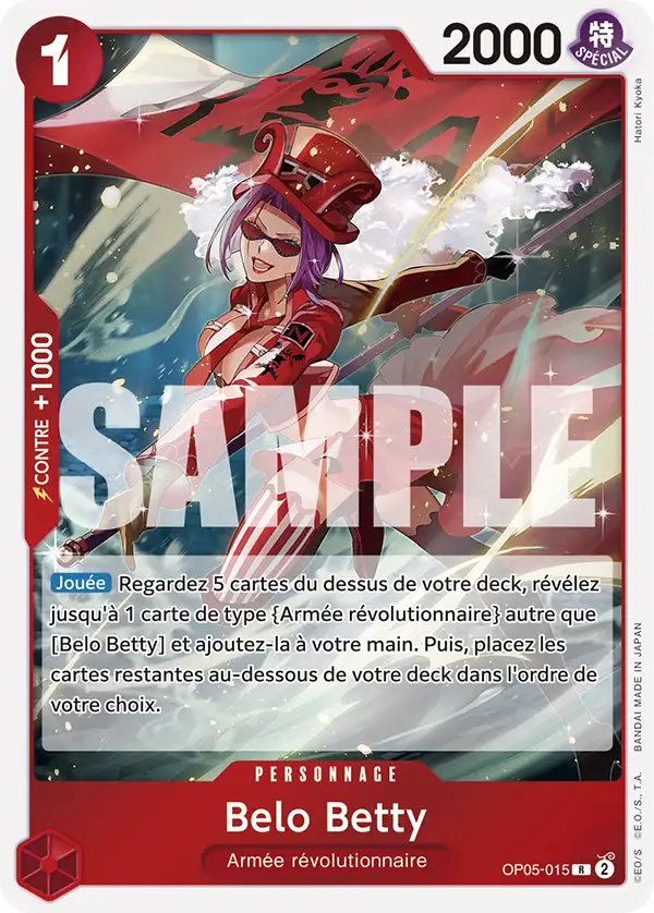 OP05-015 - Belo Betty — Carte One Piece Premium Booster — The Best 015