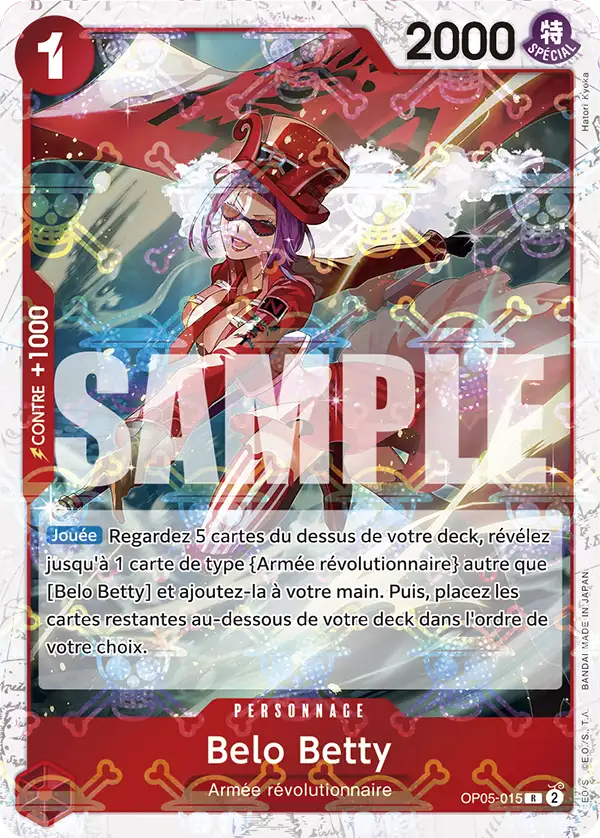 OP05-015 - Belo Betty V2 — Carte One Piece Premium Booster — The Best 015