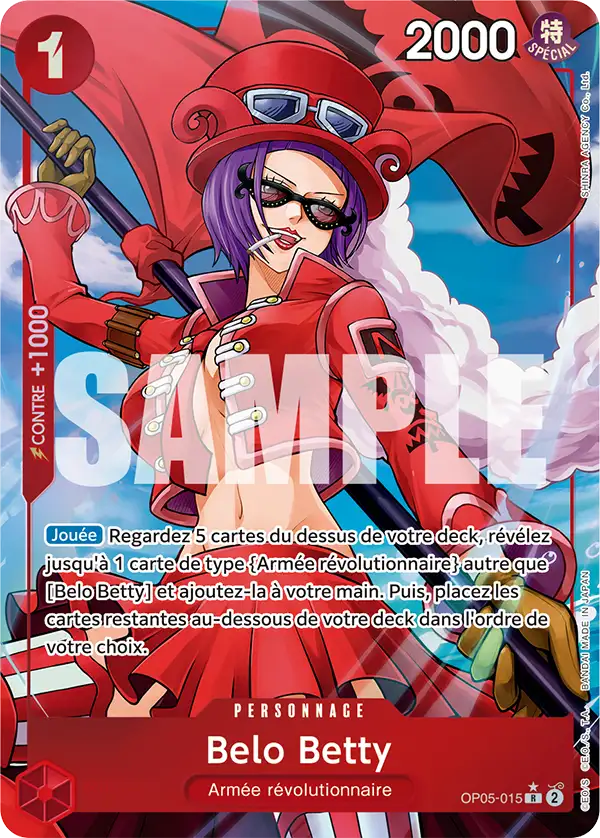 OP05-015 - Belo Betty V4 — Carte One Piece Premium Booster — The Best 015