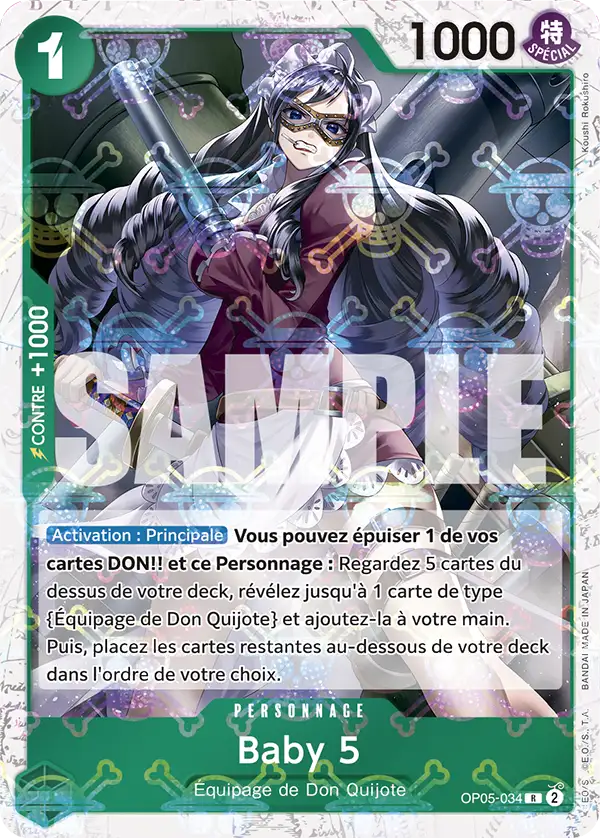 OP05-034 - Baby 5 V2 — Carte One Piece Premium Booster — The Best 034