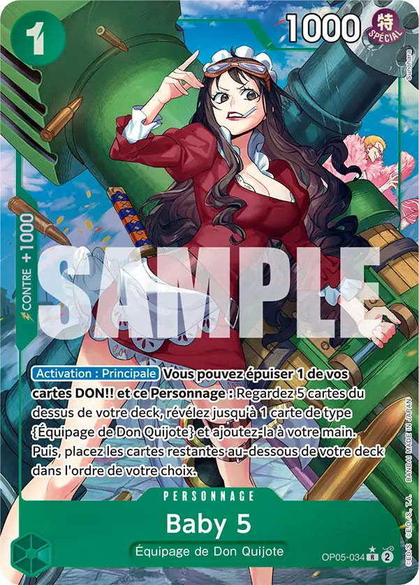 OP05-034 - Baby 5 V4 — Carte One Piece Premium Booster — The Best 034