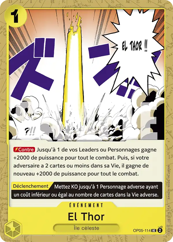 OP05-114 - El Thor — Carte One Piece Premium Booster — The Best 114