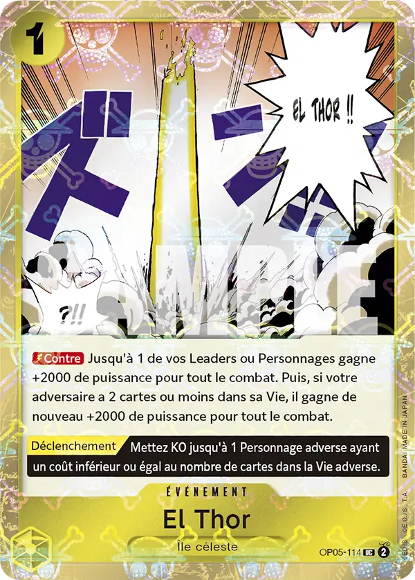 OP05-114 - El Thor V2 — Carte One Piece Premium Booster — The Best 114