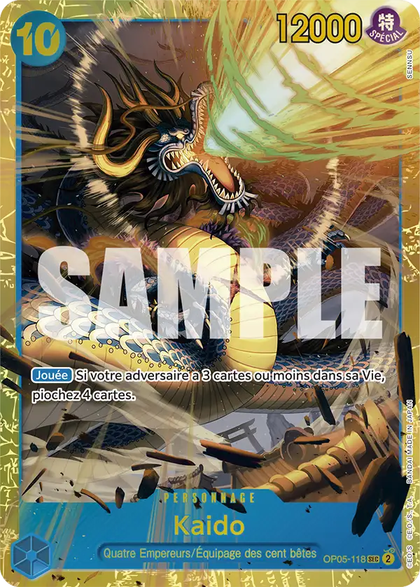 OP05-118 - Kaido — Carte One Piece Premium Booster — The Best 118