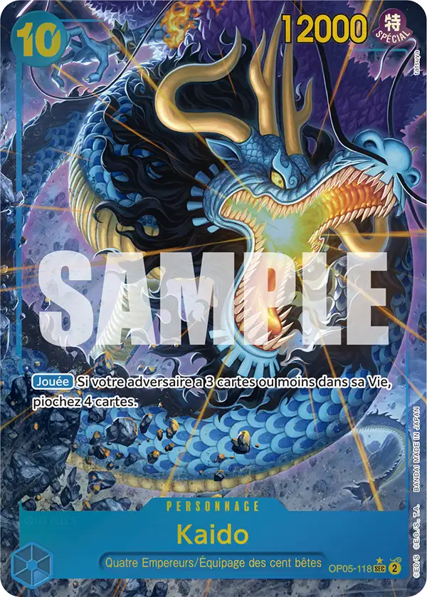 OP05-118 - Kaido V2 — Carte One Piece Premium Booster — The Best 118