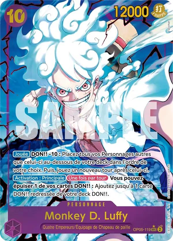 OP05-119 - Monkey D. Luffy V2 — Carte One Piece Premium Booster — The Best 119