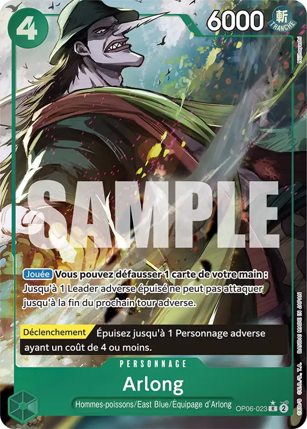 OP06-023 - Arlong V3 — Carte One Piece Premium Booster — The Best 023
