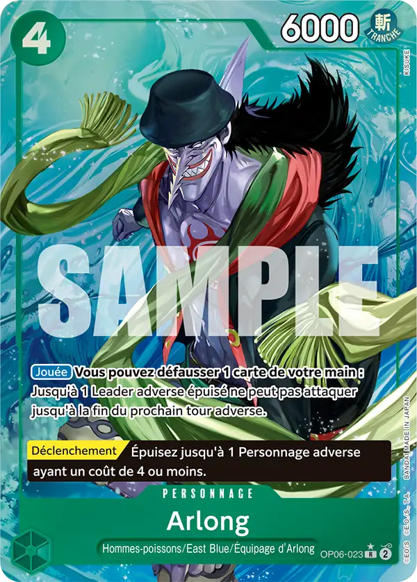 OP06-023 - Arlong V4 — Carte One Piece Premium Booster — The Best 023