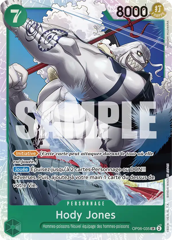 OP06-035 - Hody Jones — Carte One Piece Premium Booster — The Best 035