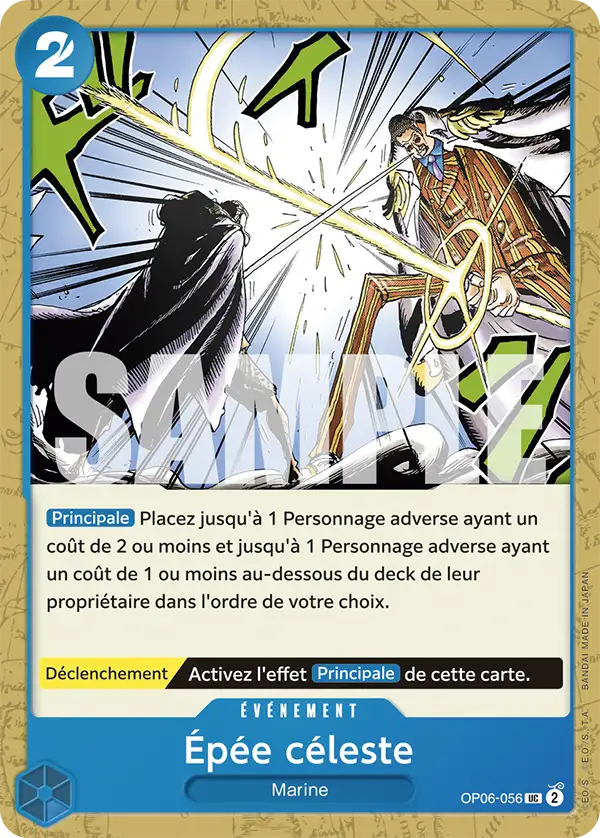 OP06-056 - Épée céleste — Carte One Piece Premium Booster — The Best 056