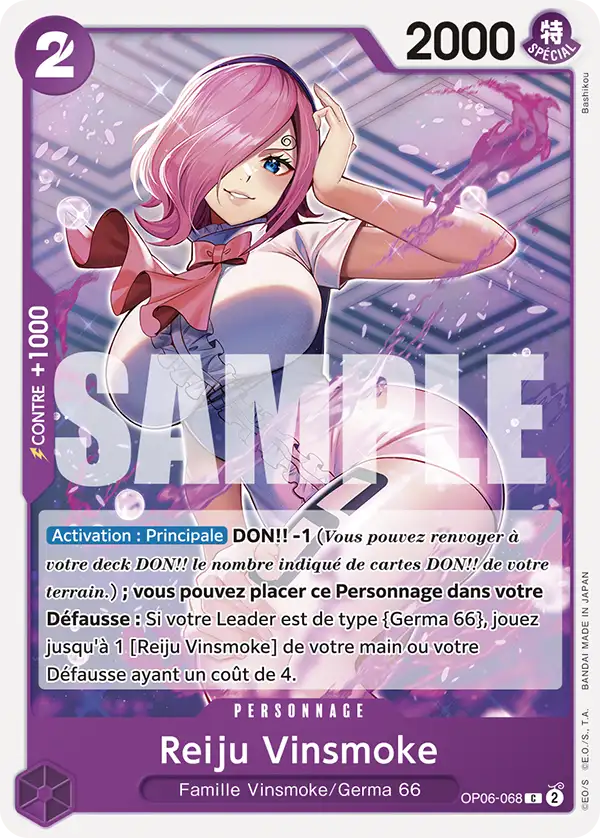 OP06-068 - Reiju Vinsmoke — Carte One Piece Premium Booster — The Best 068