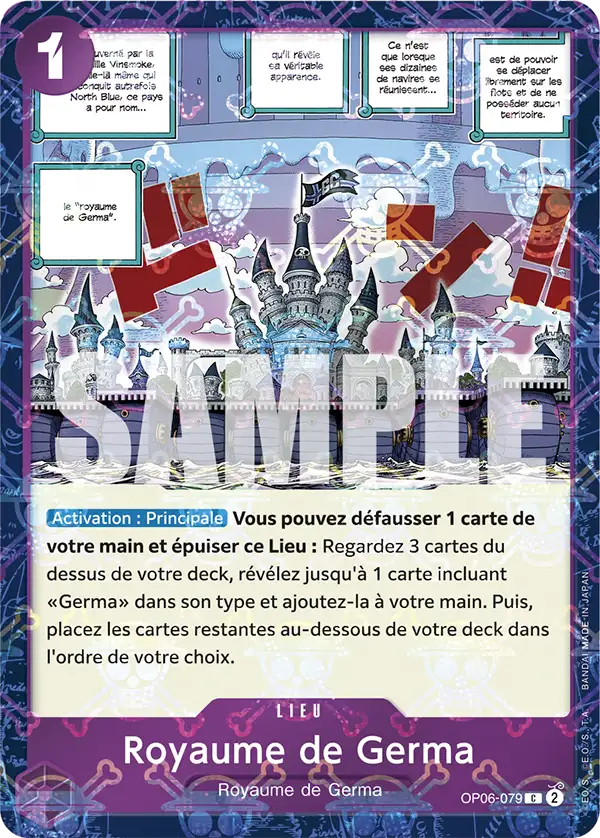 OP06-079 - Royaume de Germa V2 — Carte One Piece Premium Booster — The Best 079
