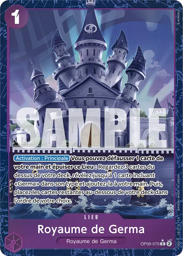 OP06-079 - Royaume de Germa V4 — Carte One Piece Premium Booster — The Best 079