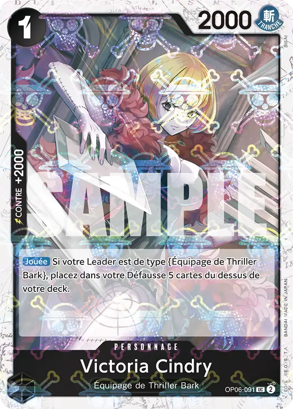 OP06-091 - Victoria Cindry V2 — Carte One Piece Premium Booster — The Best 091