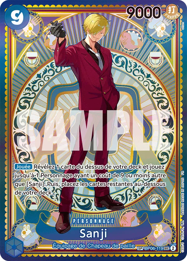 OP06-119 - Sanji — Carte One Piece Des Poings Vifs comme l'Éclair 119