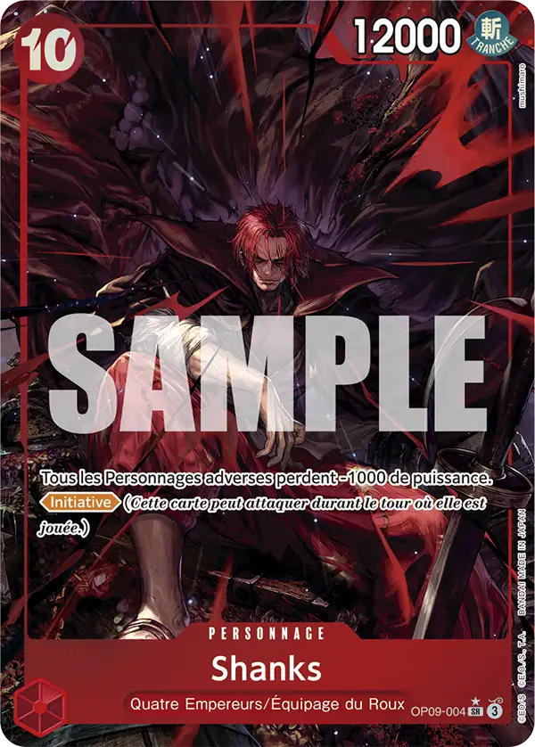 OP09-004 - Shanks V2 — Carte One Piece Les Nouveaux Empereurs 004