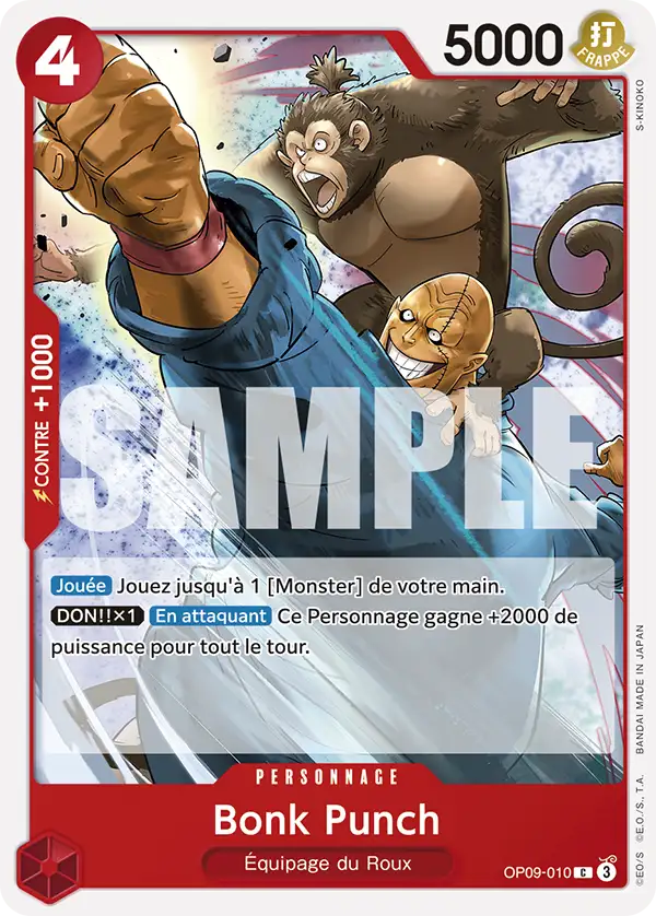 OP09-010 - Bonk Punch — Carte One Piece Les Nouveaux Empereurs 010