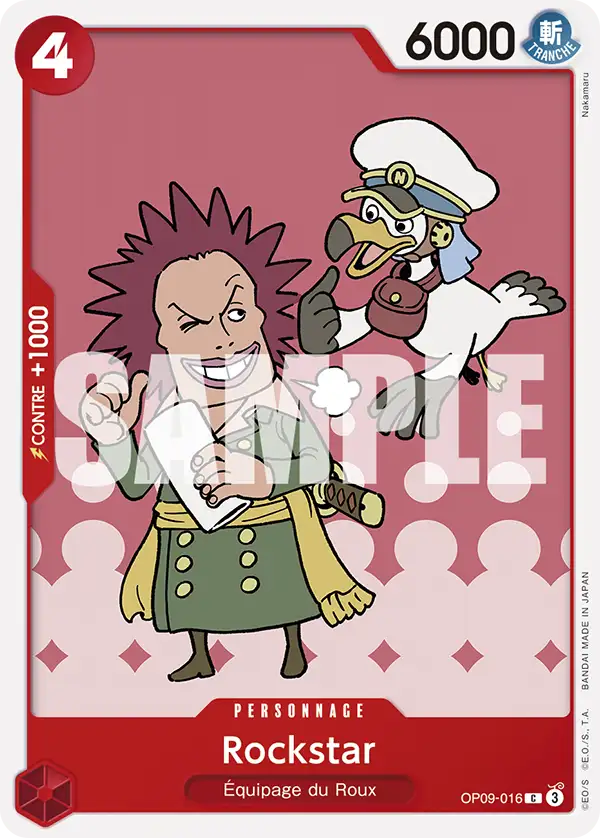 OP09-016 - Rockstar — Carte One Piece Les Nouveaux Empereurs 016