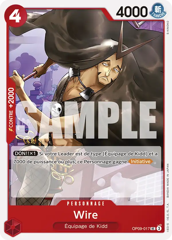 OP09-017 - Wire — Carte One Piece Les Nouveaux Empereurs 017