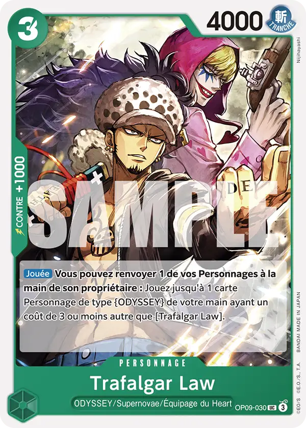 OP09-030 - Trafalgar Law — Carte One Piece Les Nouveaux Empereurs 030