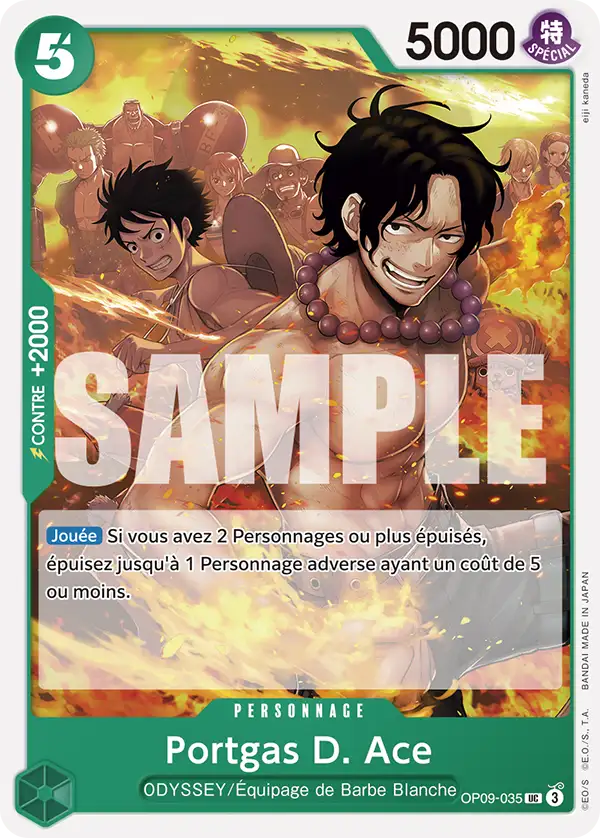 OP09-035 - Portgas D. Ace — Carte One Piece Les Nouveaux Empereurs 035